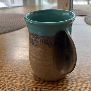 Handmade pottery mug